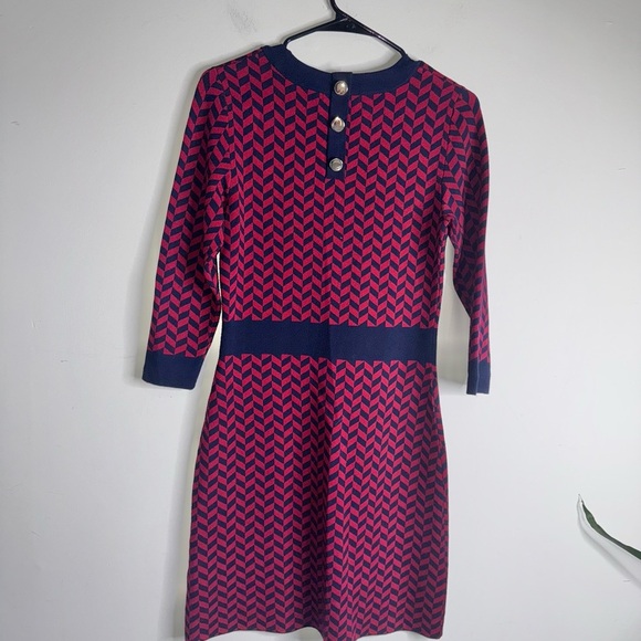 Boden Phoebe Knitted Dress with a herringbone pattern - Picture 4 of 9